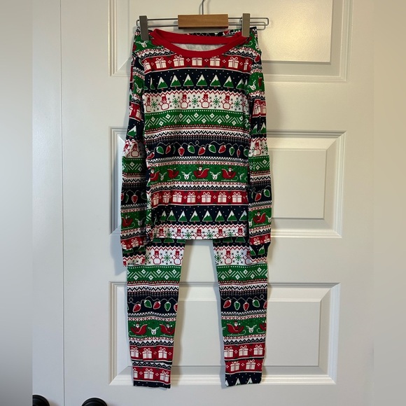 New Children’s Place Kids Pajama Set Christmas Holiday Festive Fair Isle Pattern - Picture 4 of 6